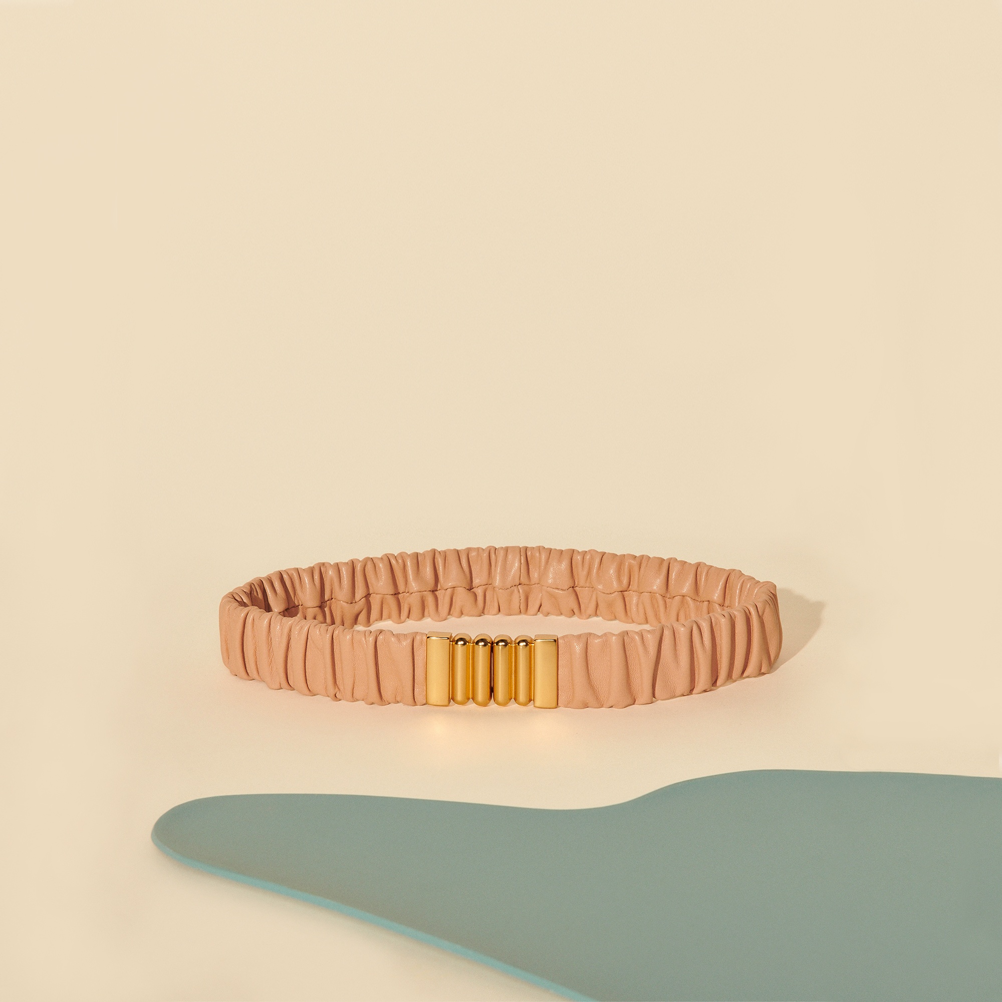 Elasticated leather belt - 1