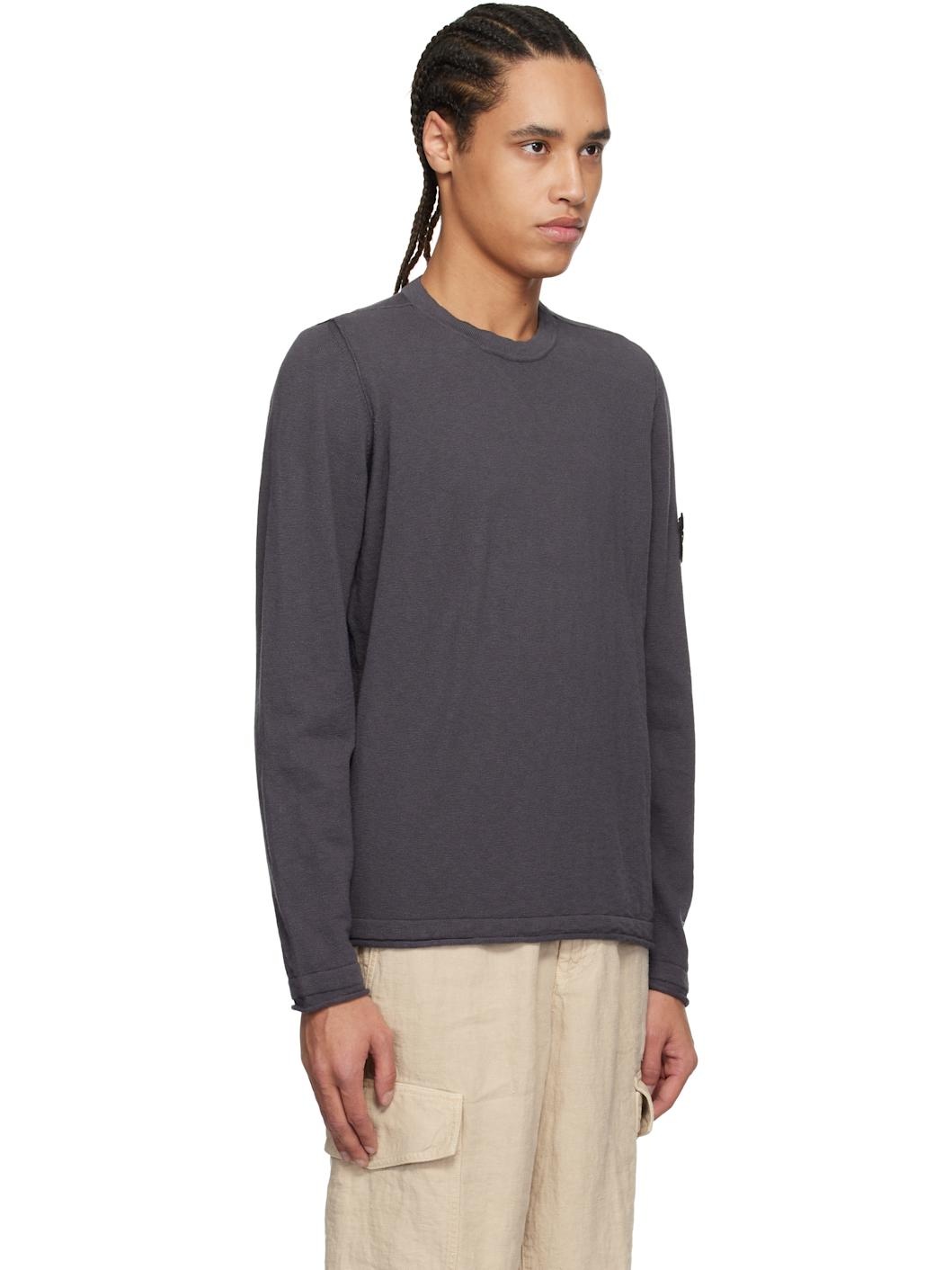 Gray Organic Cotton & Nylon Sweater - 2