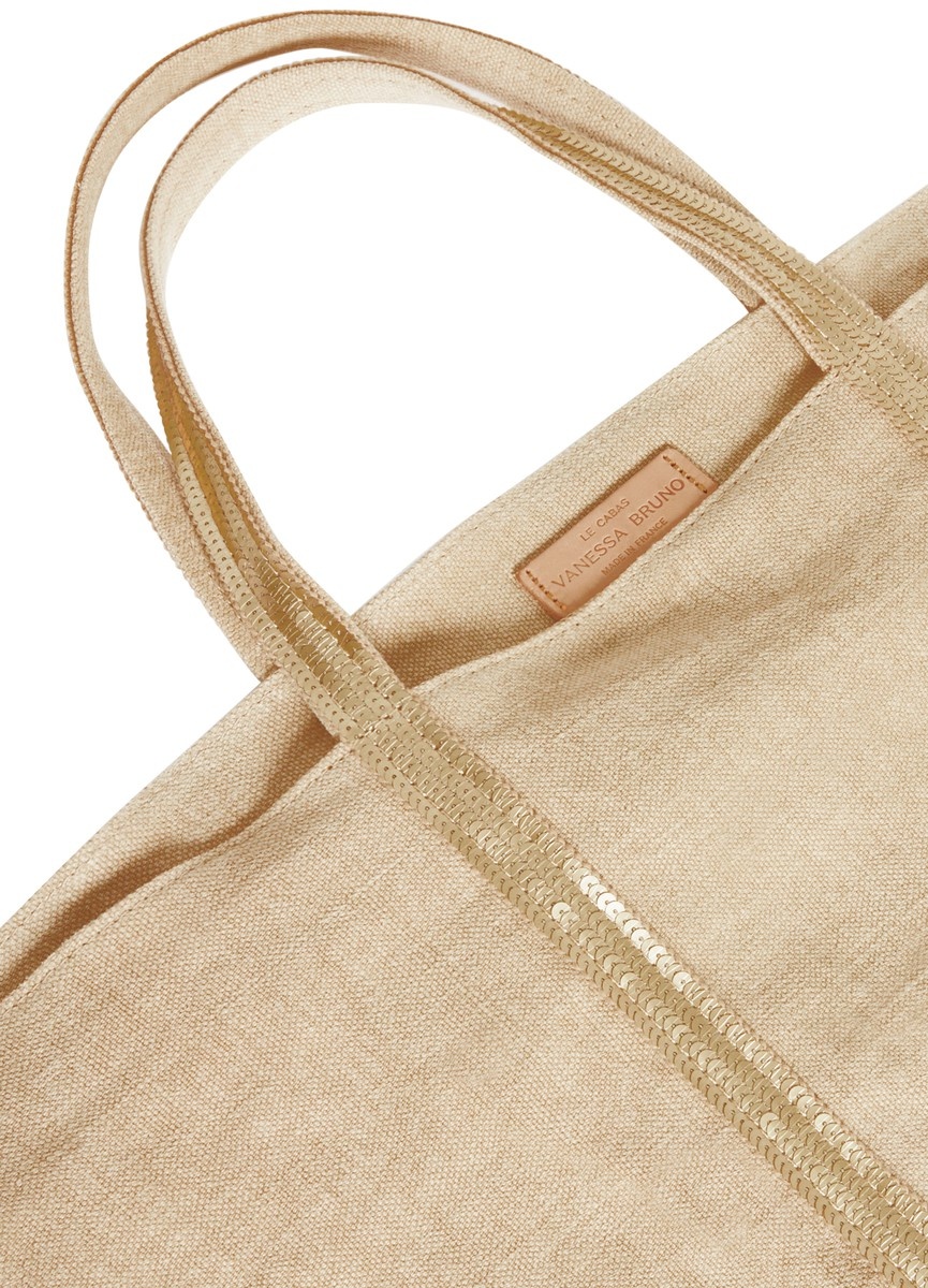 Linen XL cabas tote - 5