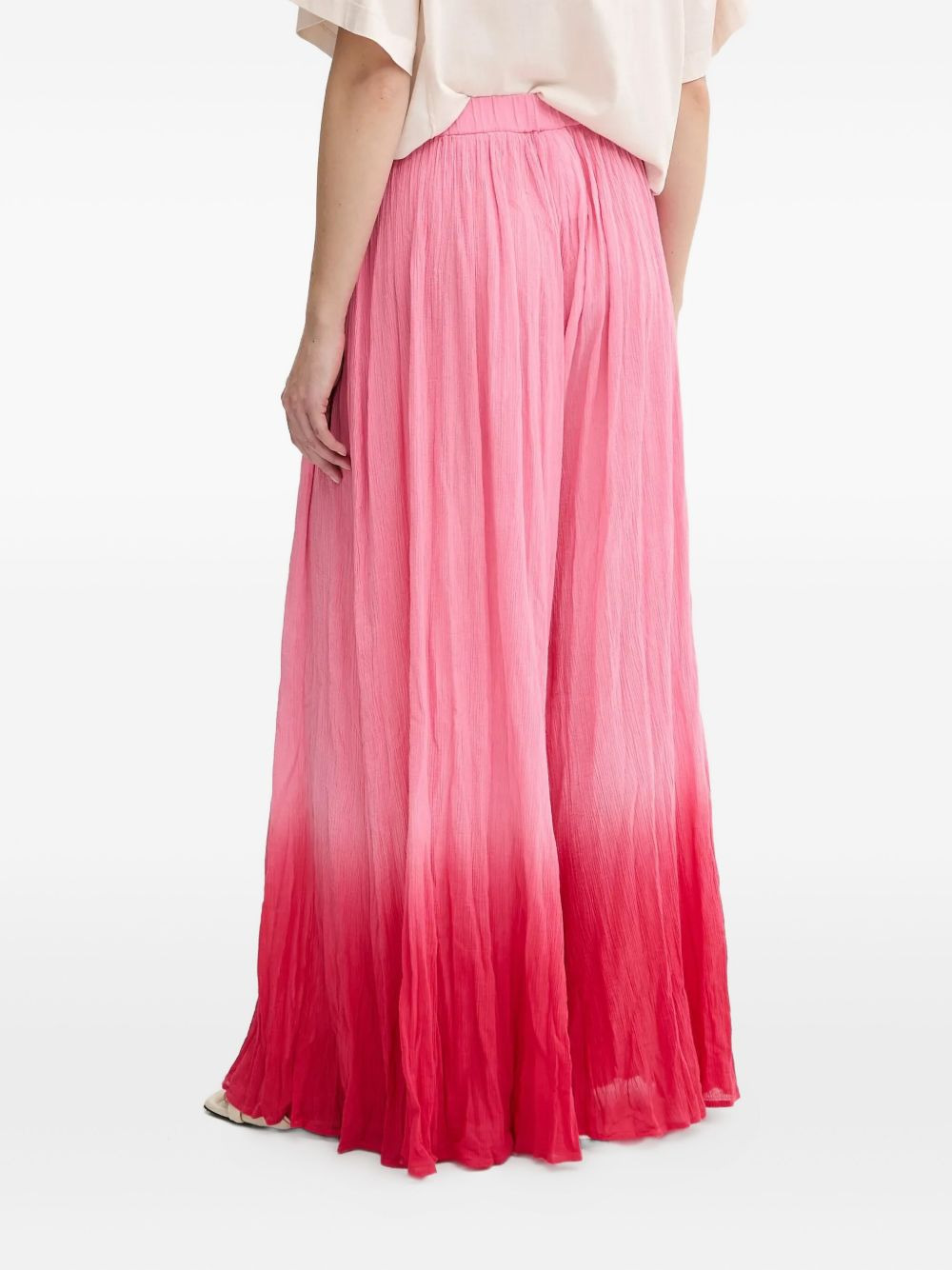 drawstring ombre trousers - 3