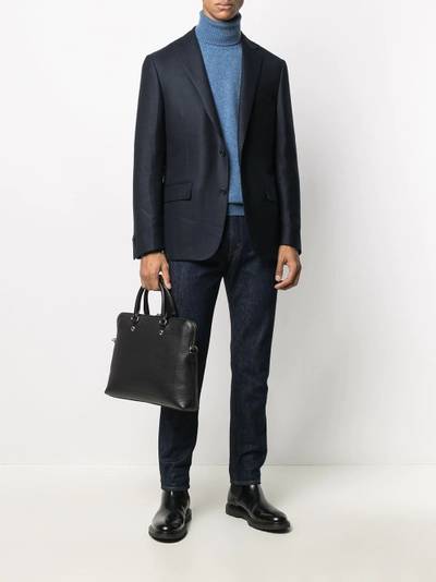 Mulberry slim City grained leather briefcase outlook