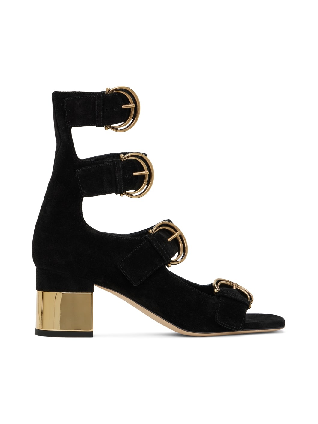 Black Alizè Heeled Sandals - 1