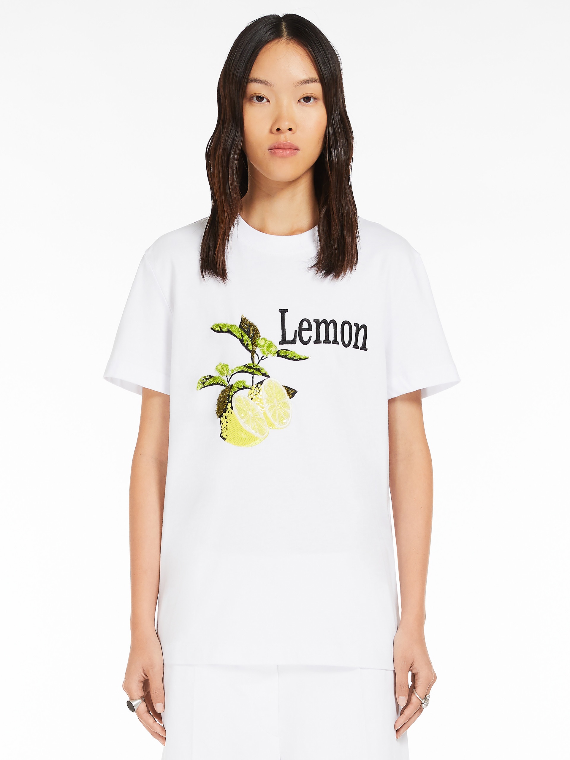 RENATA Embroidery and sequin-embellished T-shirt - 3