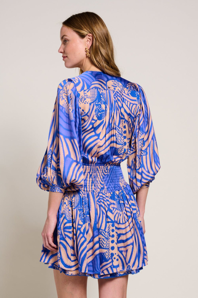 Mini Dress Colleen - Blue Japonism 6