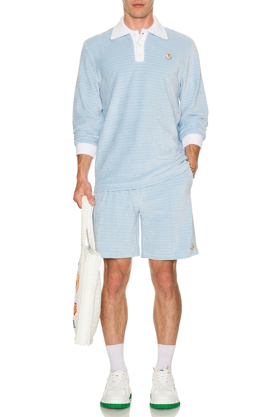 Velour Pintuck Shorts - 6