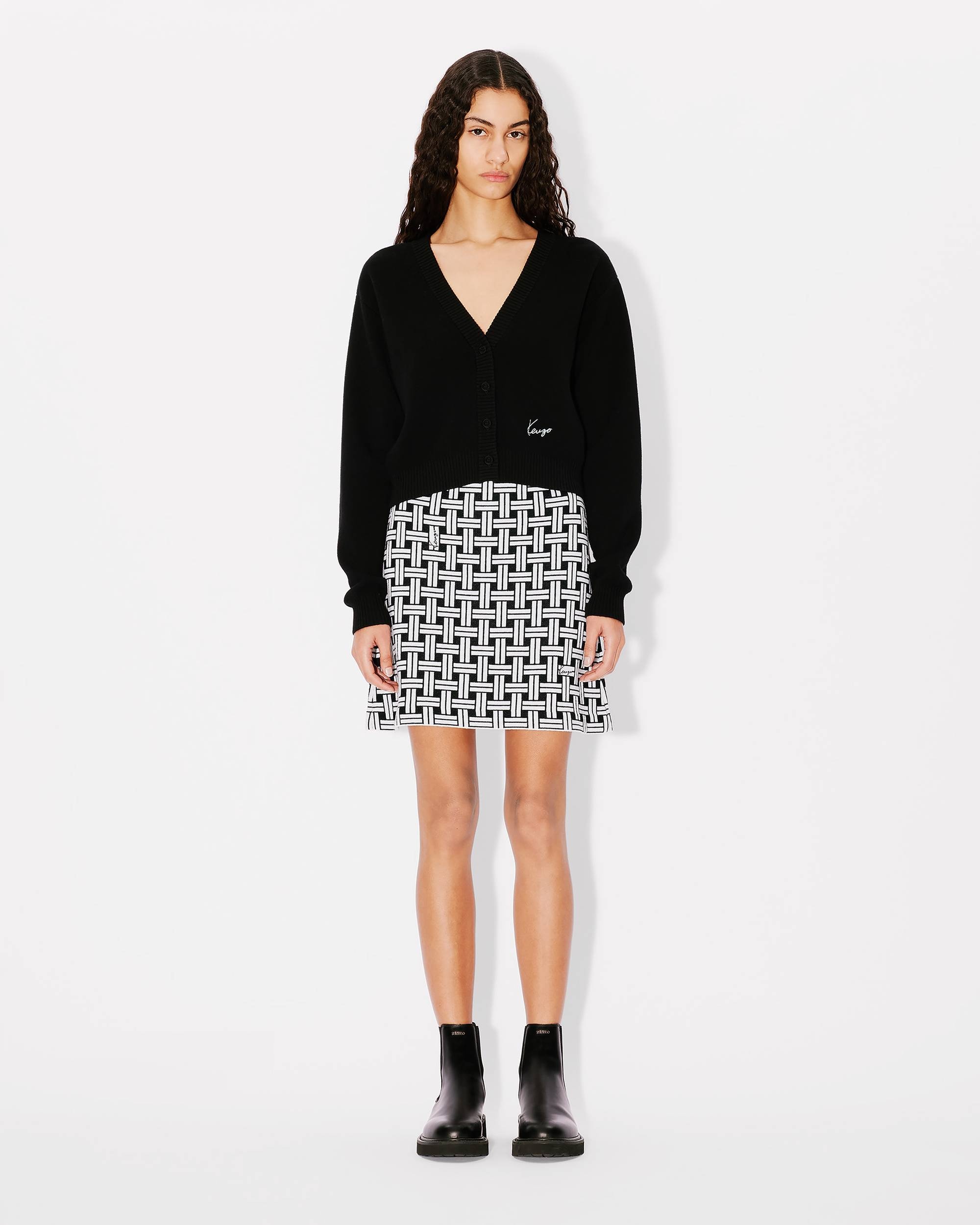 'KENZO Marguerite' embroidered wool cardigan - 5