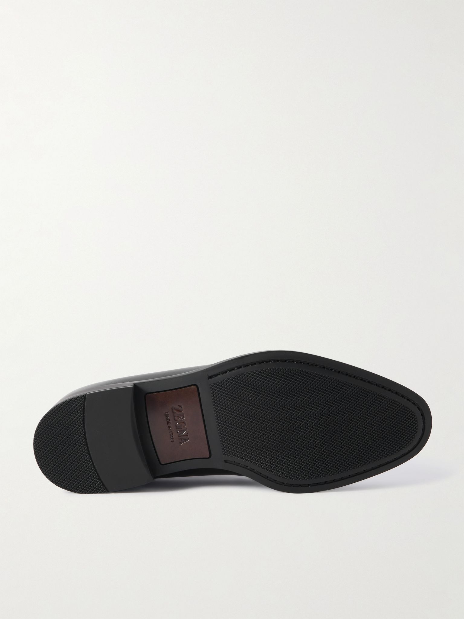 Leather Derby Shoes Black - 3