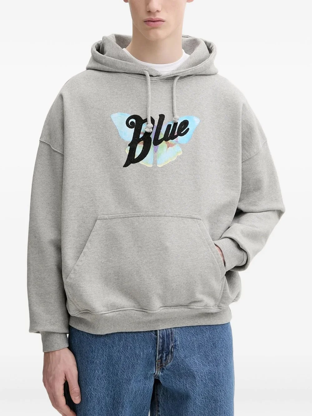 butterfly-print sweatshirt - 1