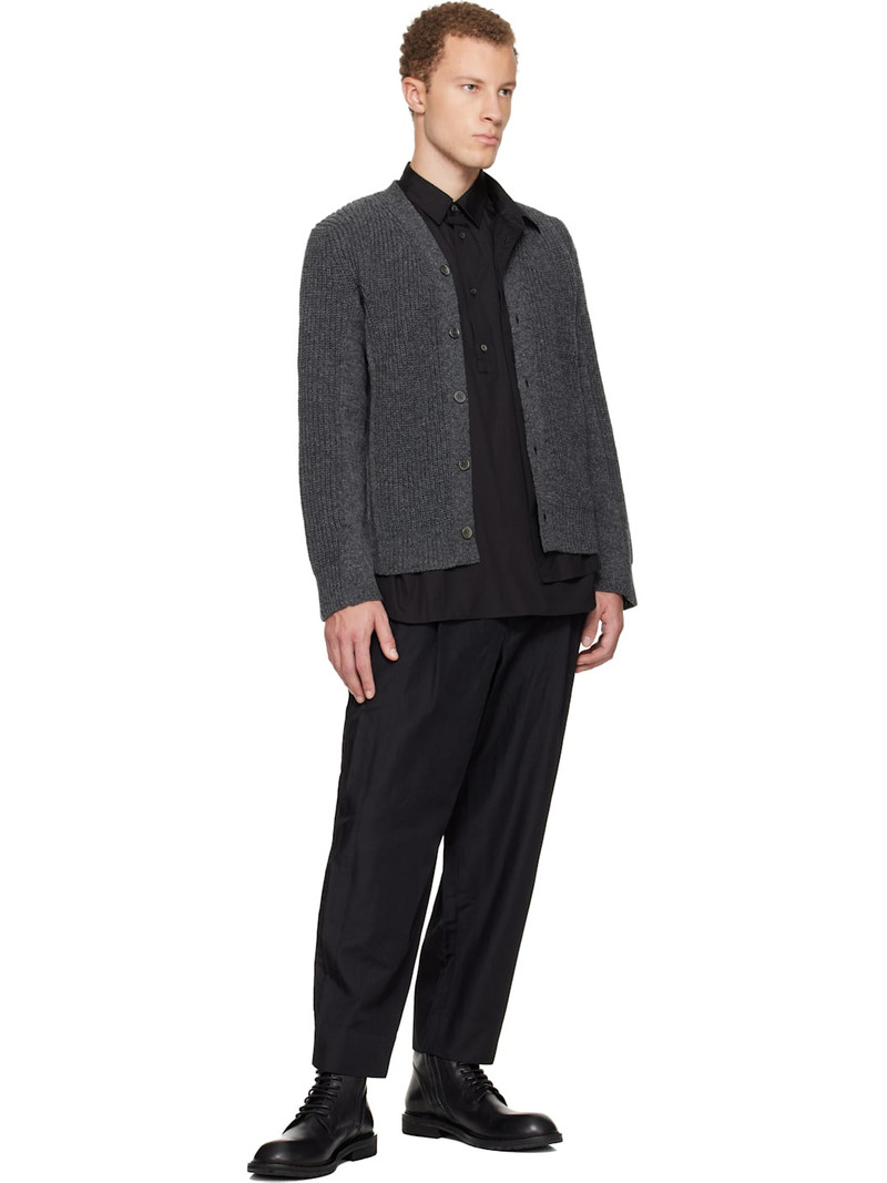 Comme des Garçons Homme Plus Black Cotton Broad Shirt outlook