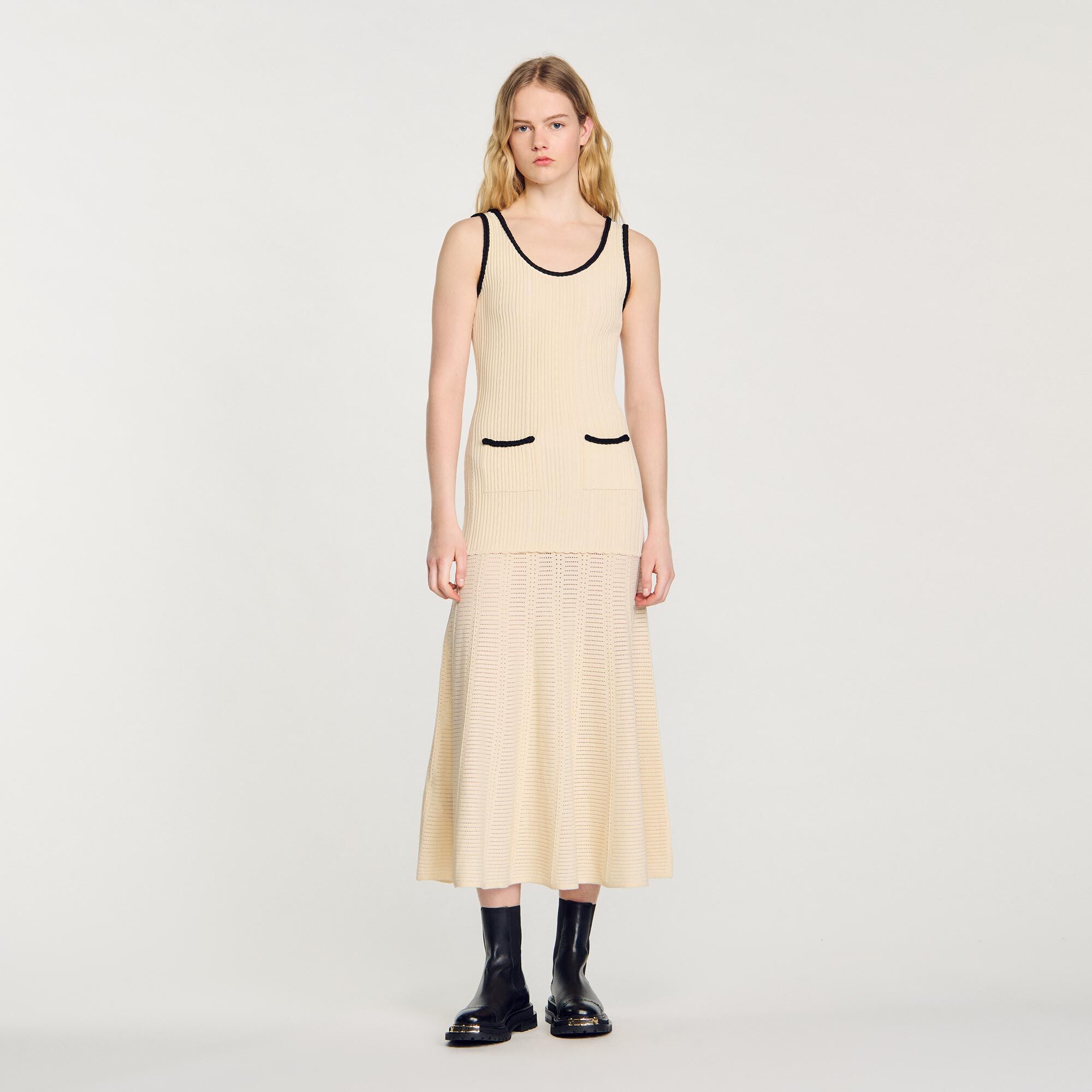 POINTELLE KNIT DRESS - 3