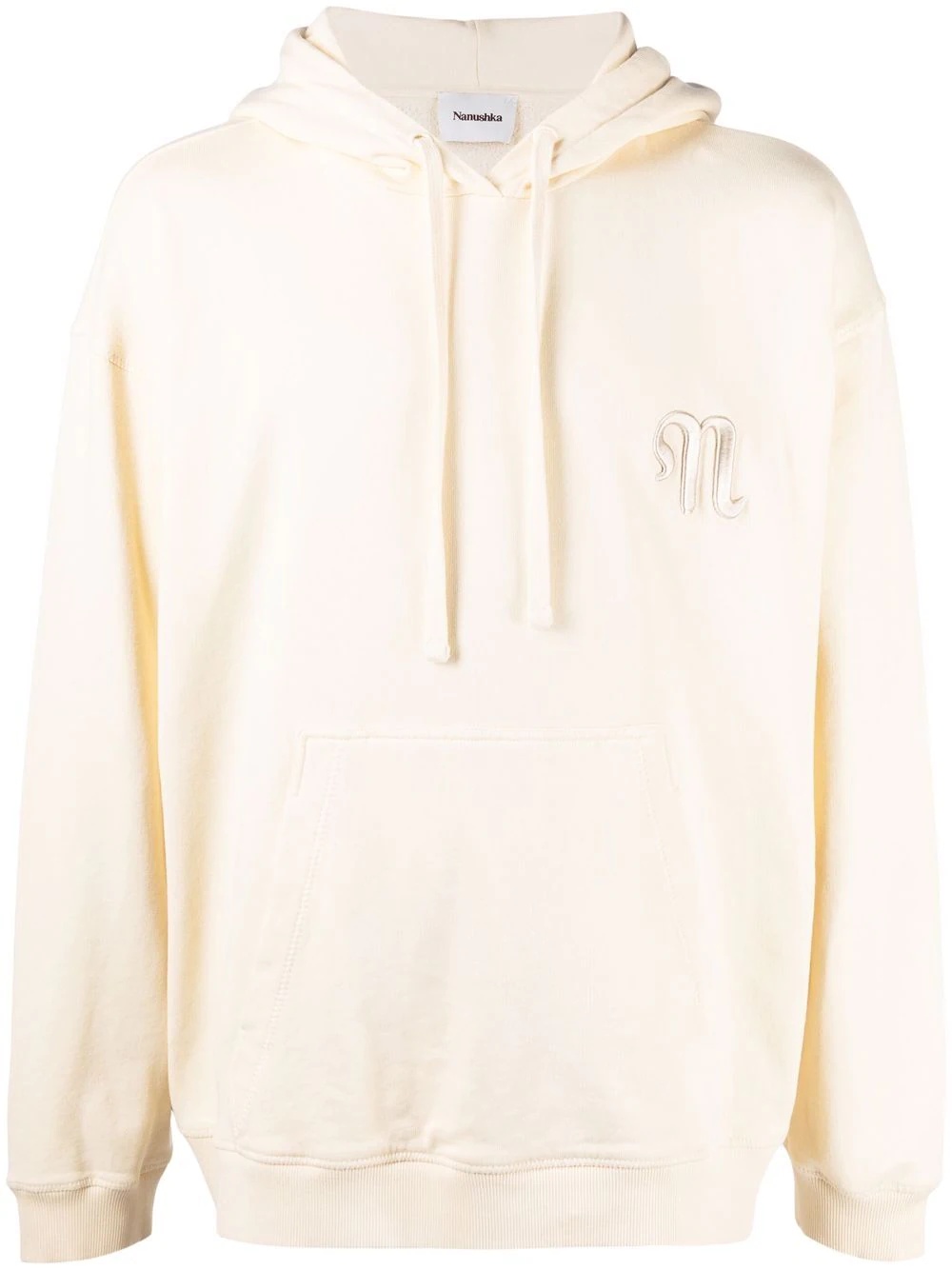 embroidered logo hoodie - 1