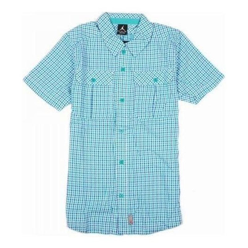 Air Jordan Hip Check Woven Short Sleeve Shirt 'Sky Blue' 467351-102 1