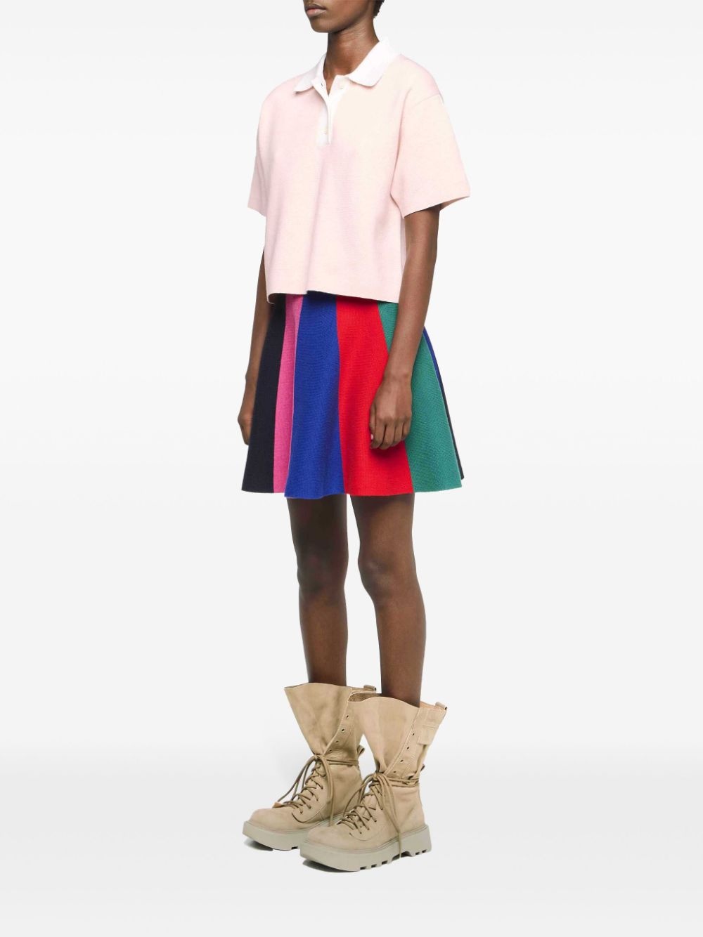 cropped polo shirt - 2