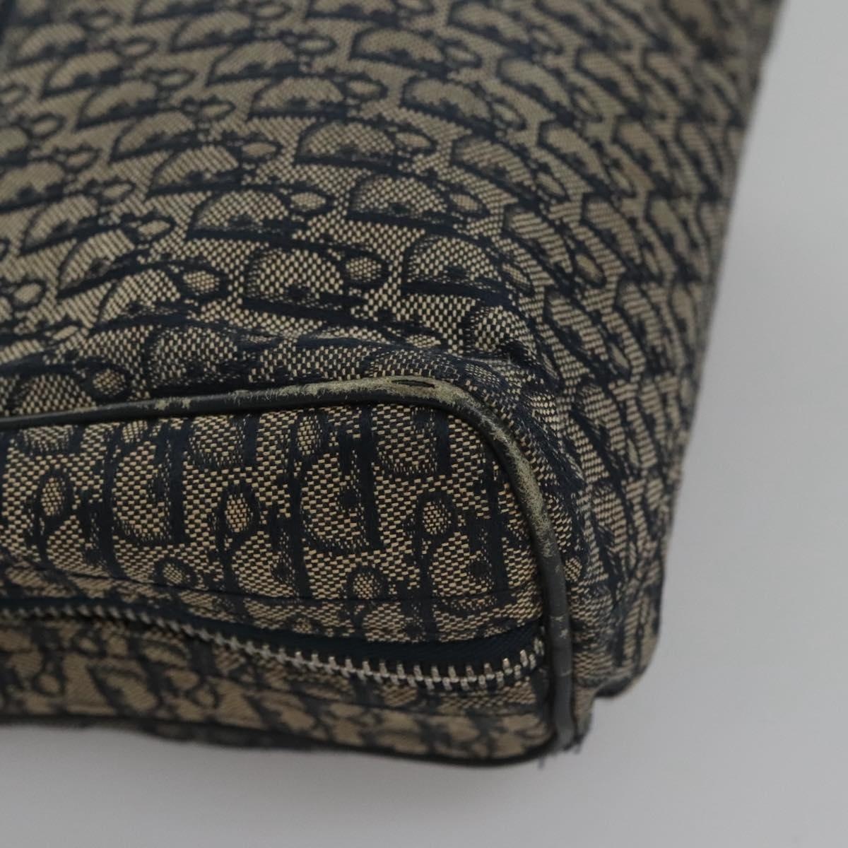 DIOR Trotter Canvas Hand Bag Navy - 10
