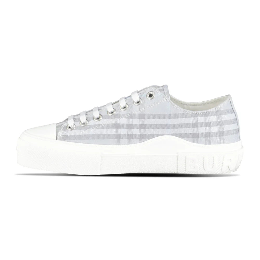 Jack Low' Check Trainers Grey - 3