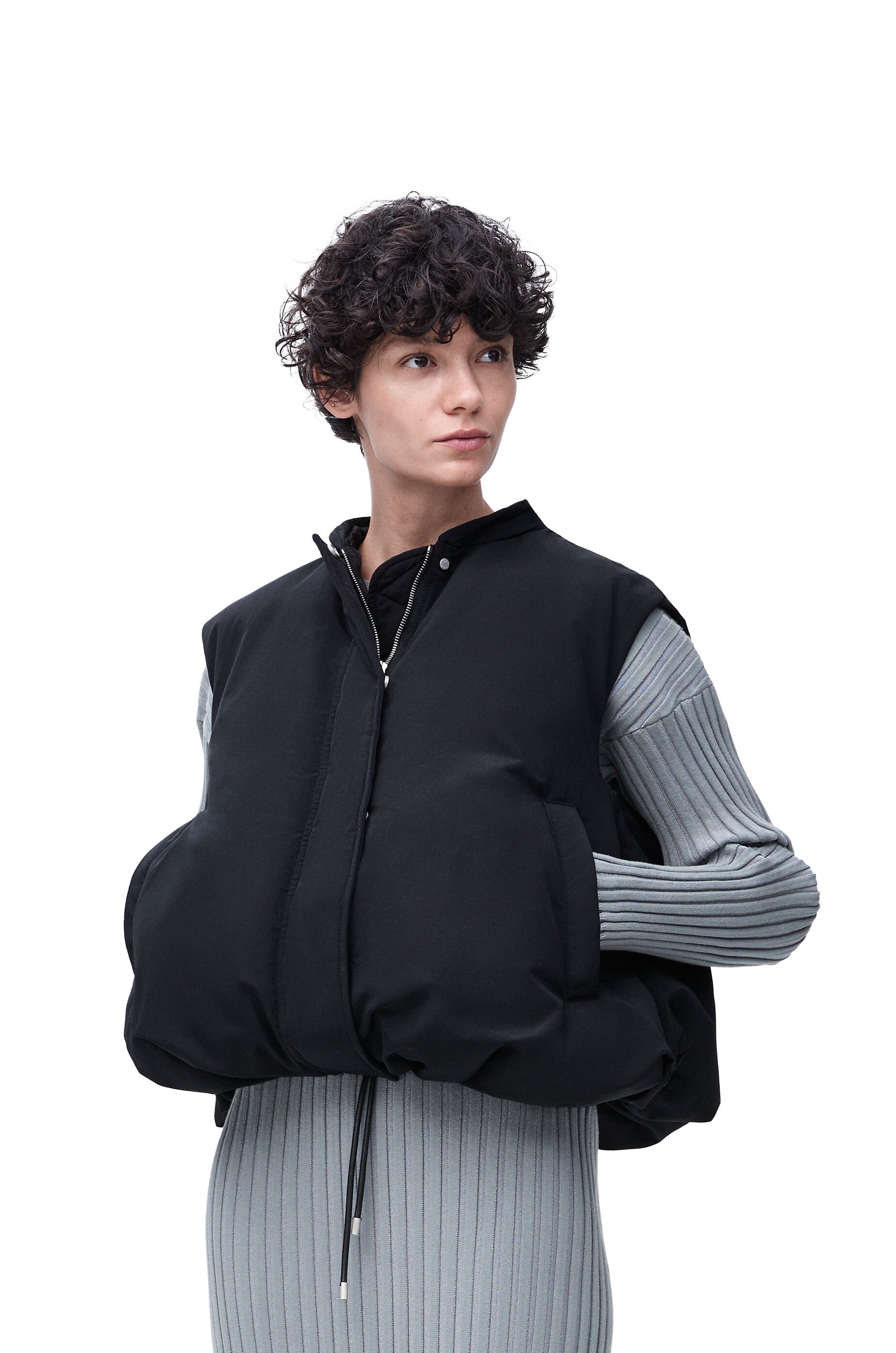 Puffer vest in cotton blend - 4