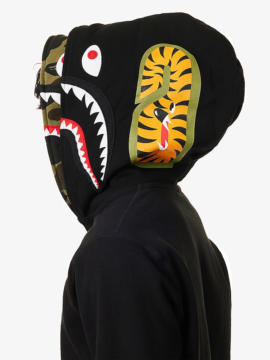 Camo Shark Relaxed-Fit Cotton Hoody - 6