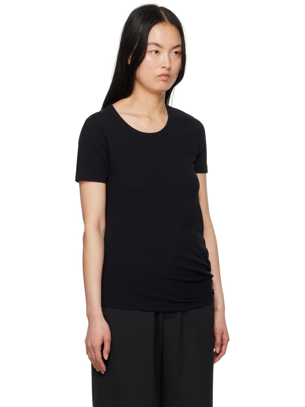 Black Twisted T-Shirt - 2