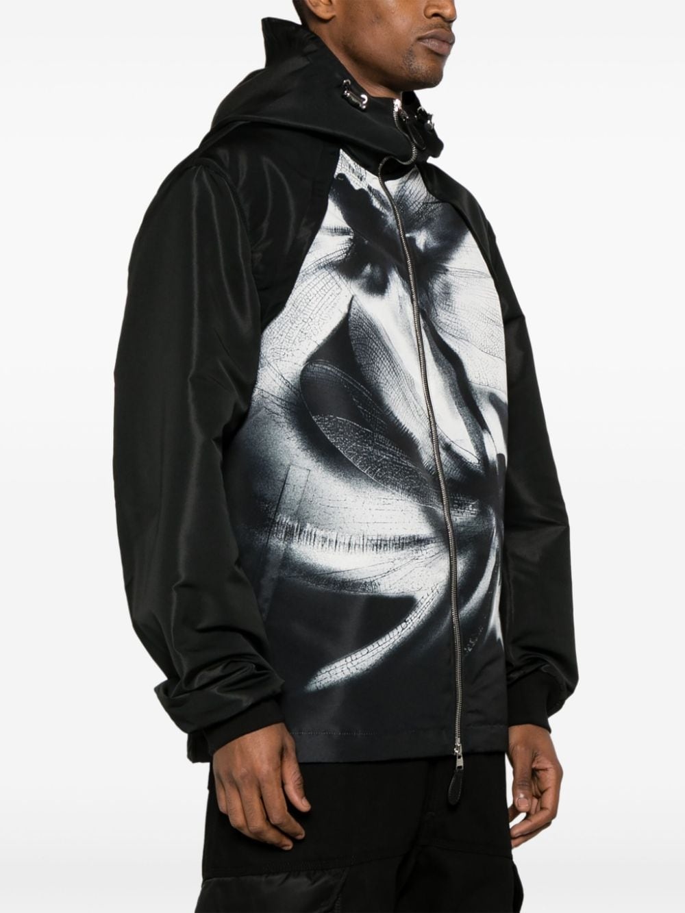 Dragonfly Shadow hooded bomber jacket - 3