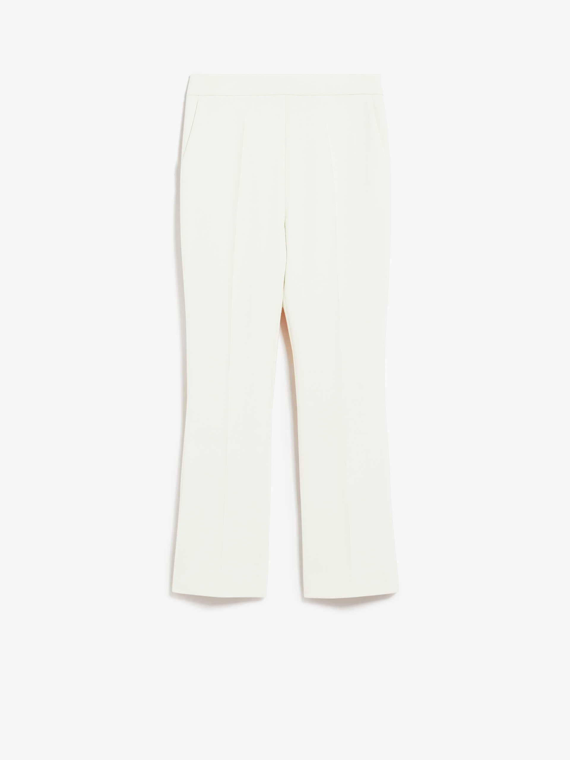 Wool crêpe ankle-length trousers - 1