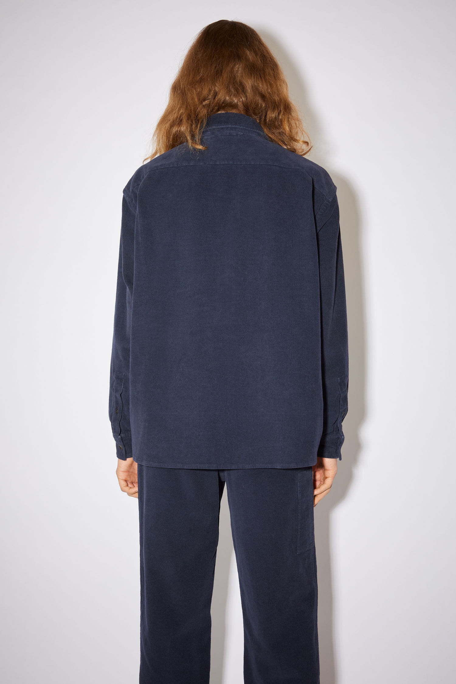 Corduroy shirt - Midnight blue - 3