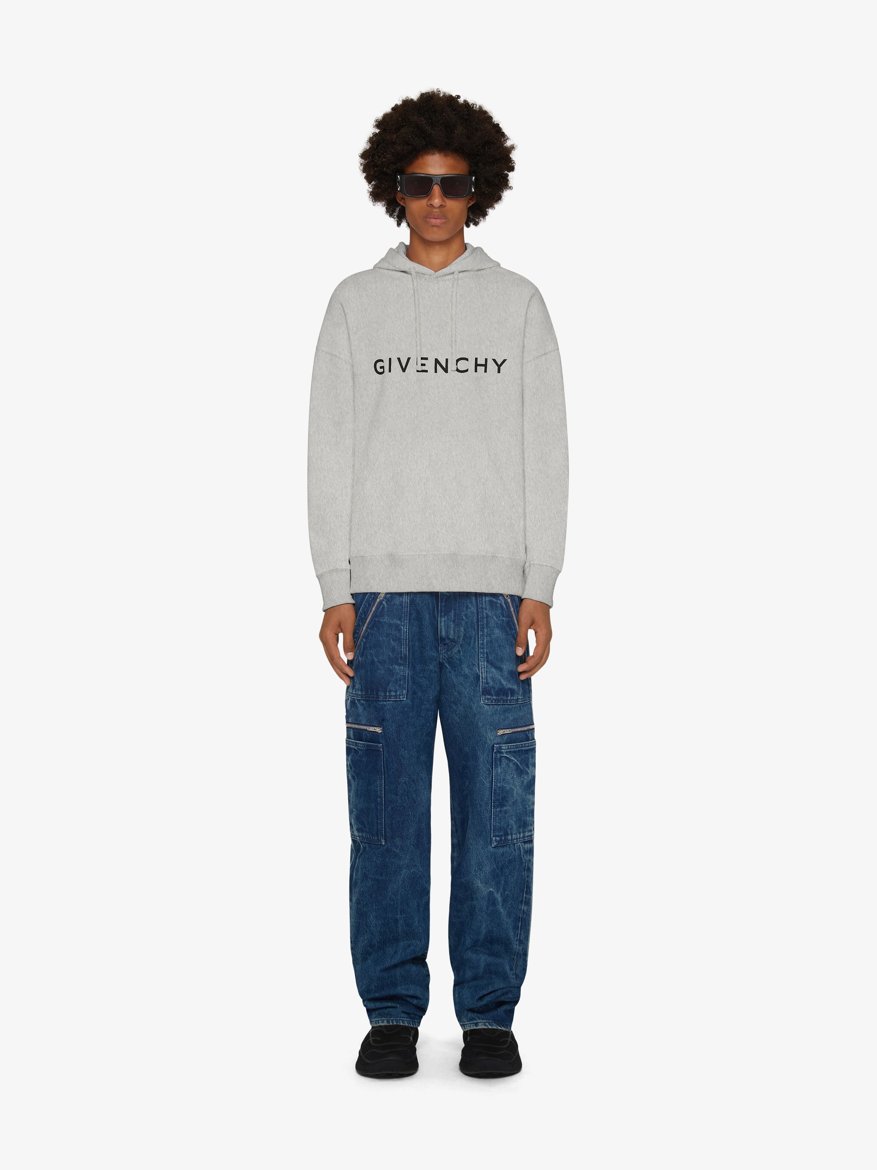 GIVENCHY ARCHETYPE SLIM FIT HOODIE IN FLEECE - 2