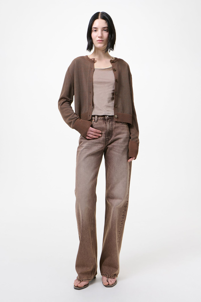 Our Legacy Micro Cardigan Cangiante Copper Tech Cotton outlook