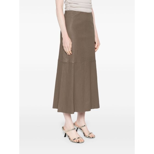 Simoas leather maxi skirt - 3