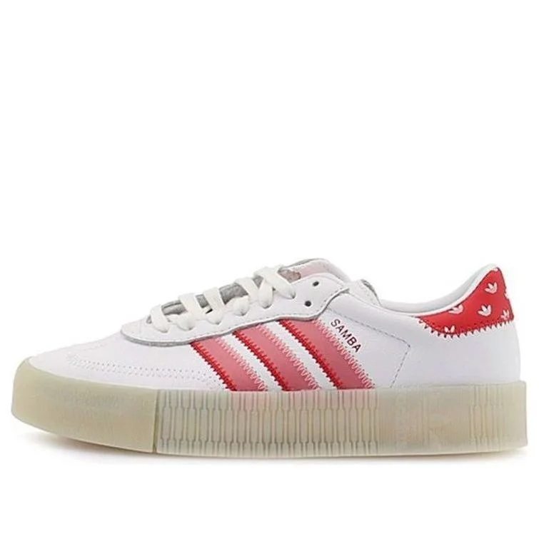 (WMNS) adidas Sambarose 'White Red' FY3118 - 1