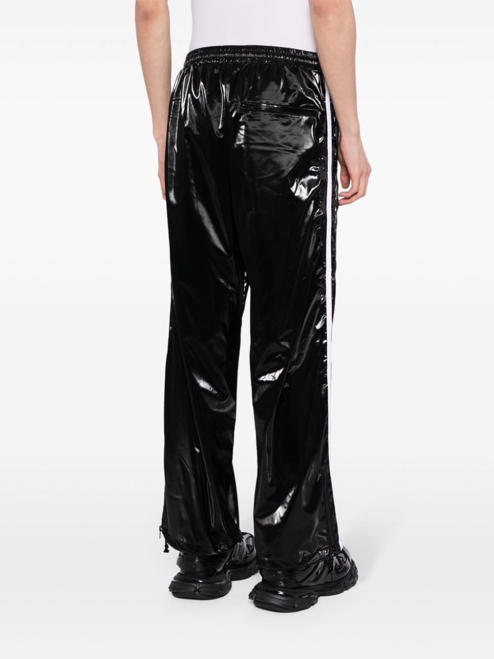 patent-finish trousers - 4