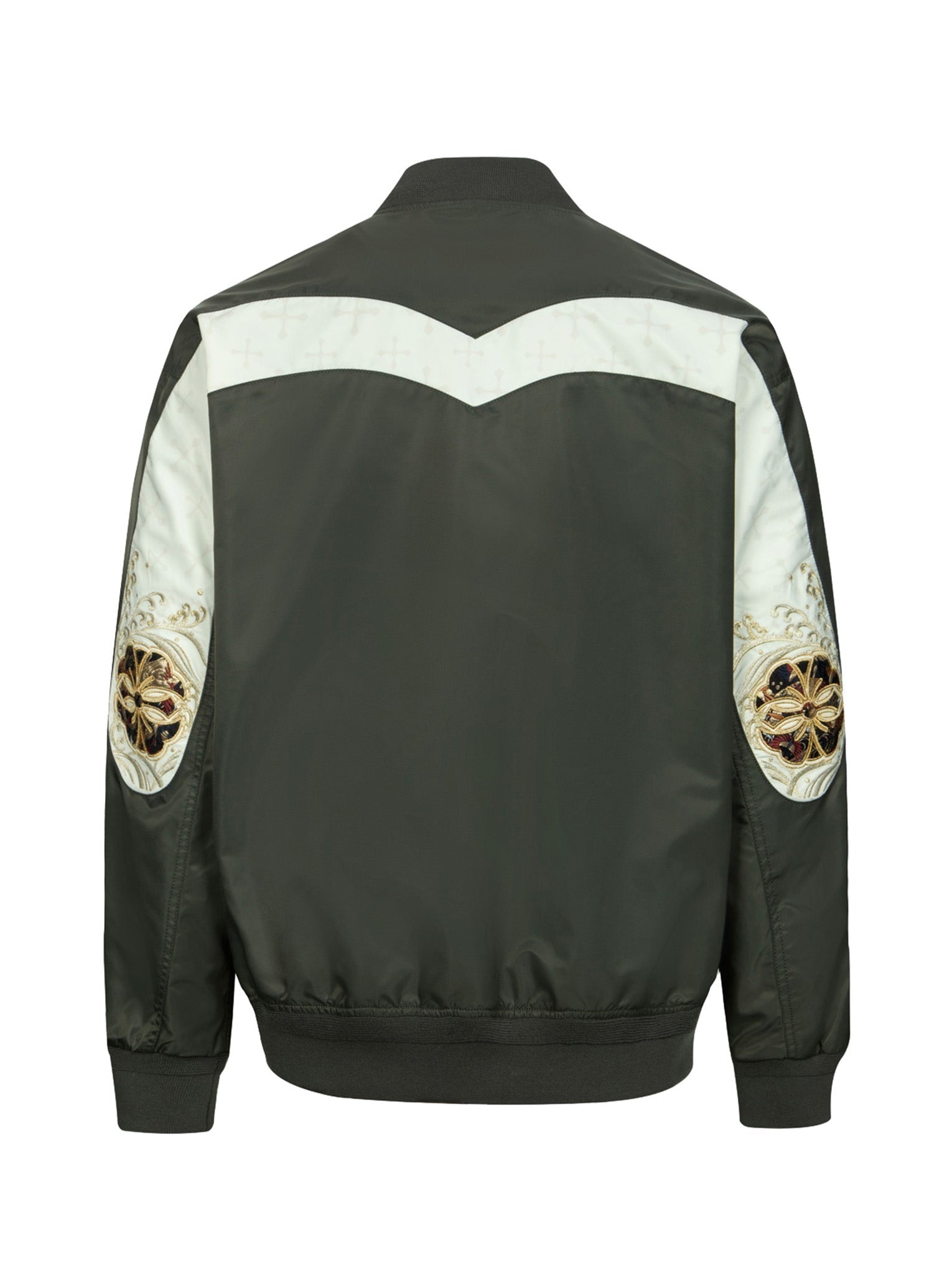 Kamon Brocade Daicock Insert Relax Fit Bomber Jacket - 11