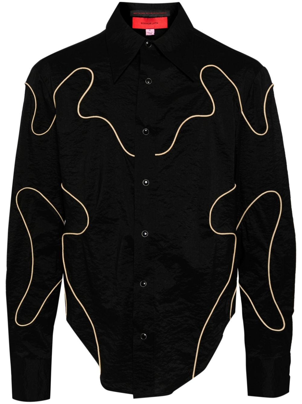 Contour pointed-collar shirt - 1