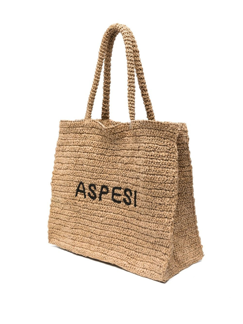 Aspesi raffia tote bag outlook