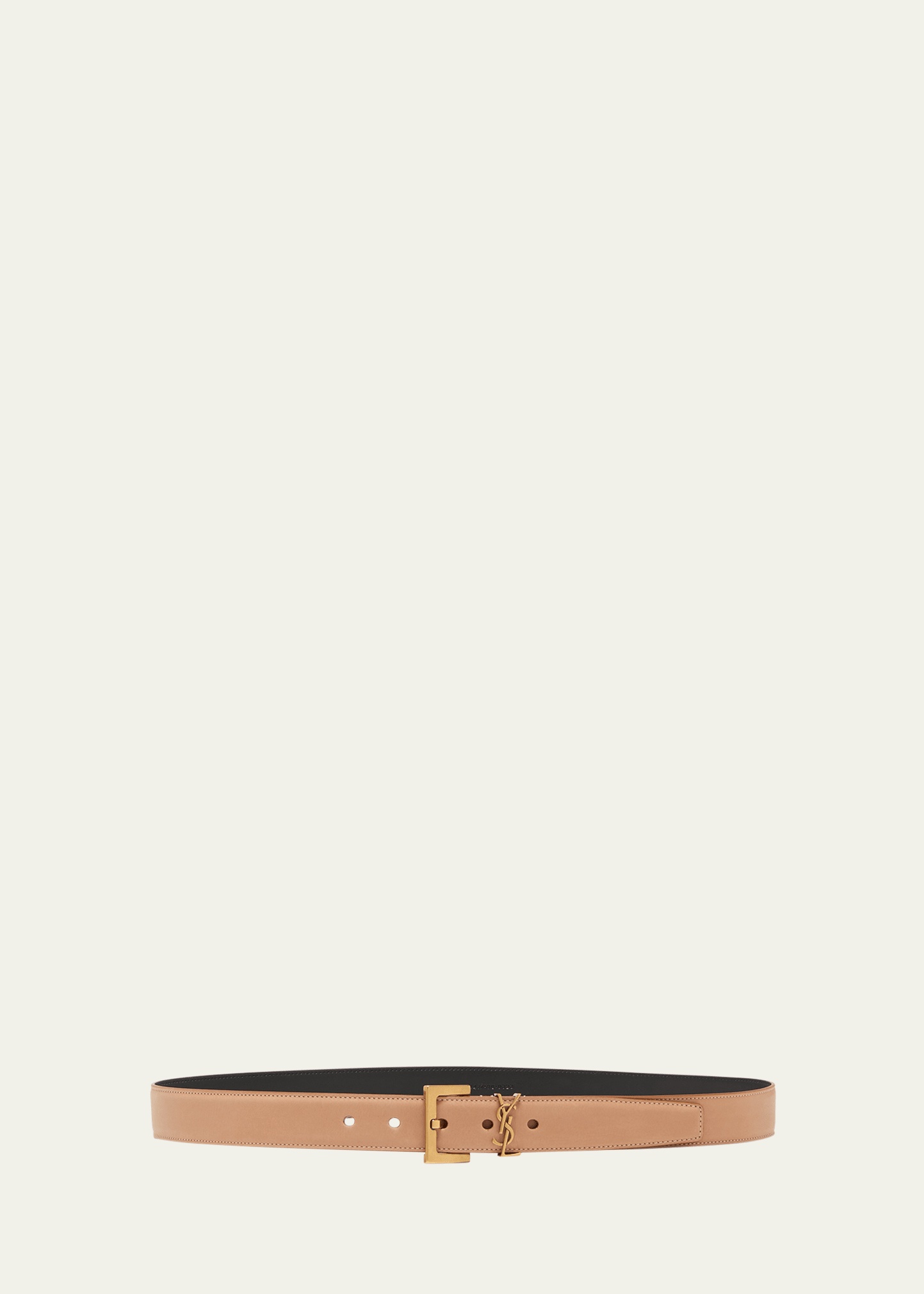 SAINT LAURENT YSL Cassandre Leather Belt