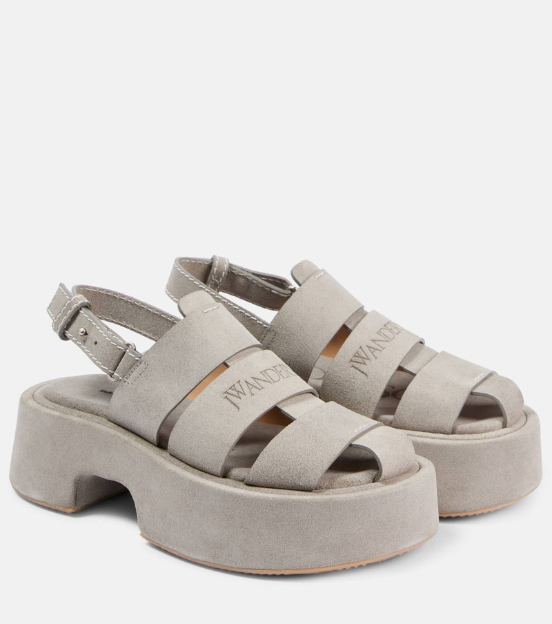 Fisherman leather platform sandals - 1