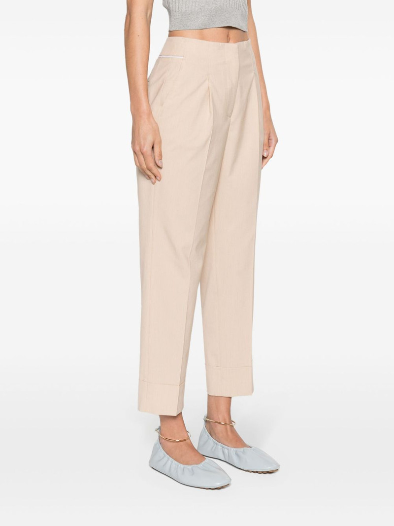 chain-detail tapered-leg trousers 3