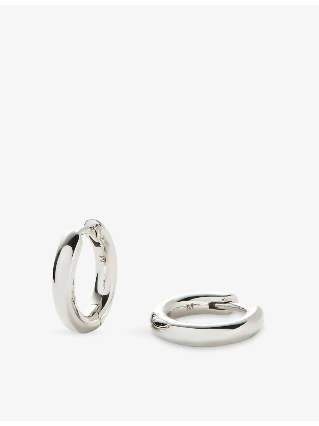 Classic Tunnel Mini Silver-Plated Hoop Earrings - 1