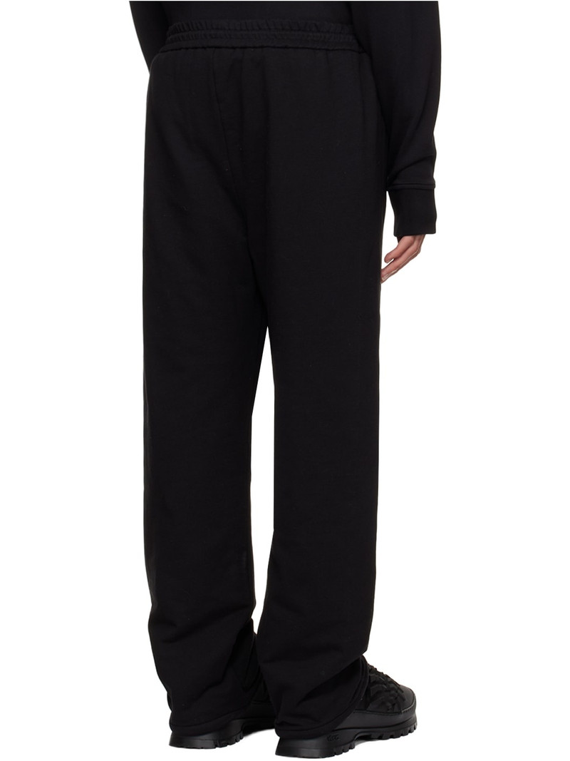 Black Embroidered Lounge Pants 3