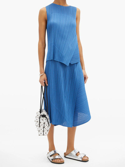 Pleats Please Issey Miyake Technical-pleated panelled skirt outlook