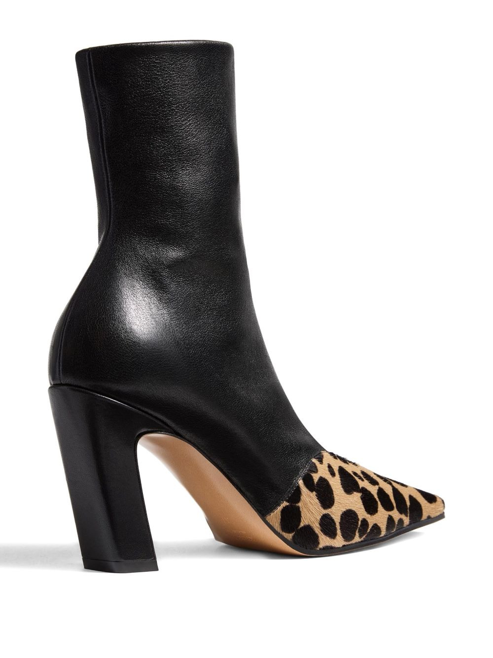 85mm Nevada hyena-print square toe boots - 4