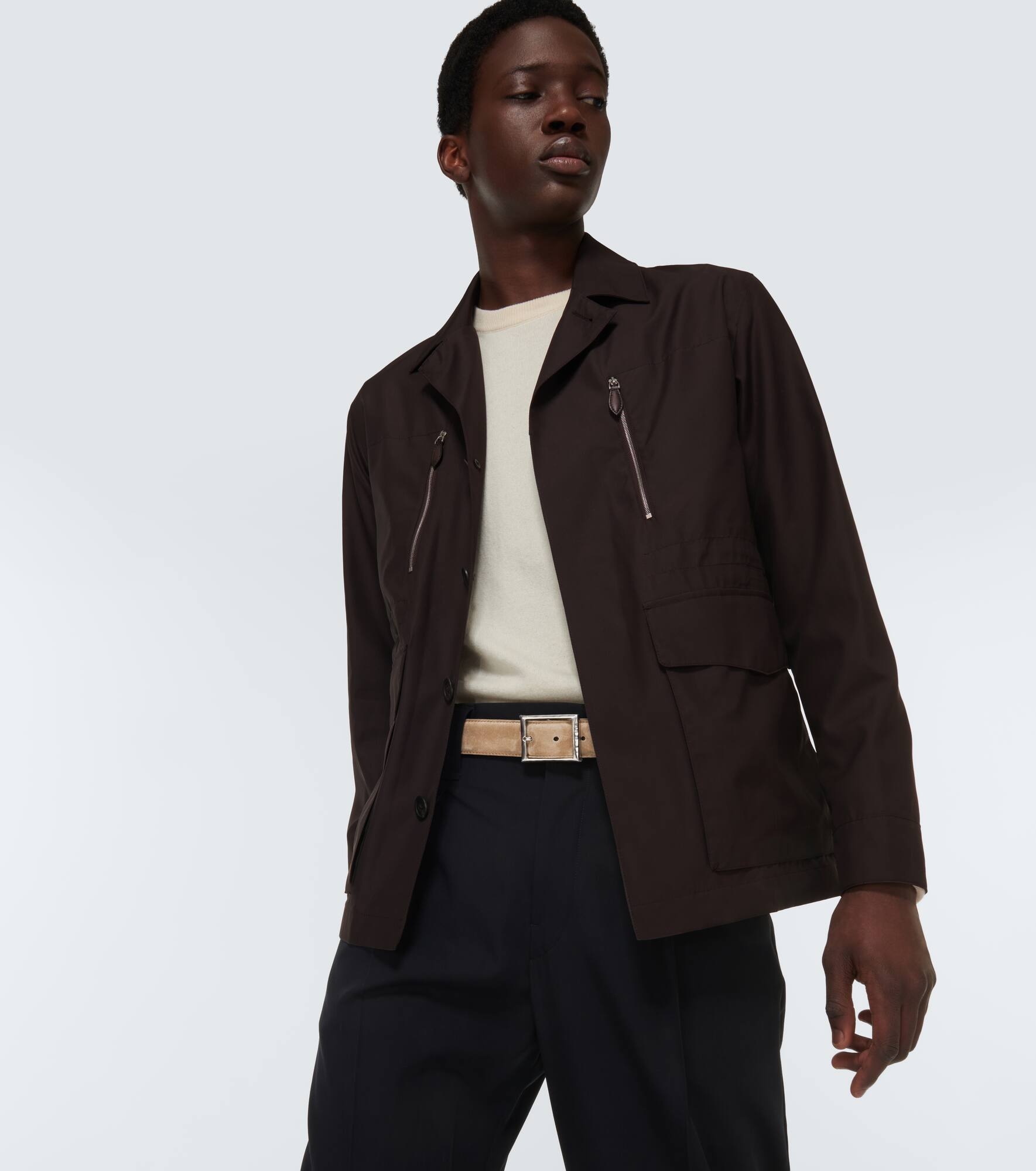 Silk-blend jacket - 5