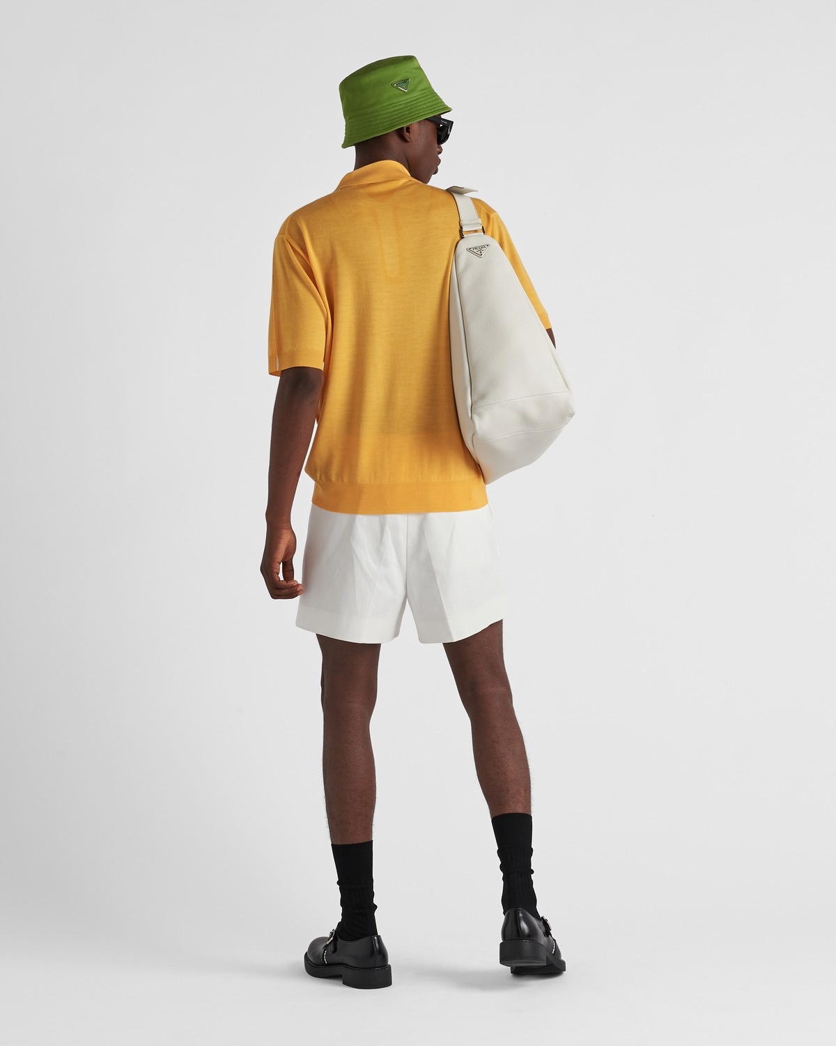 Wool and cashmere polo shirt - 5
