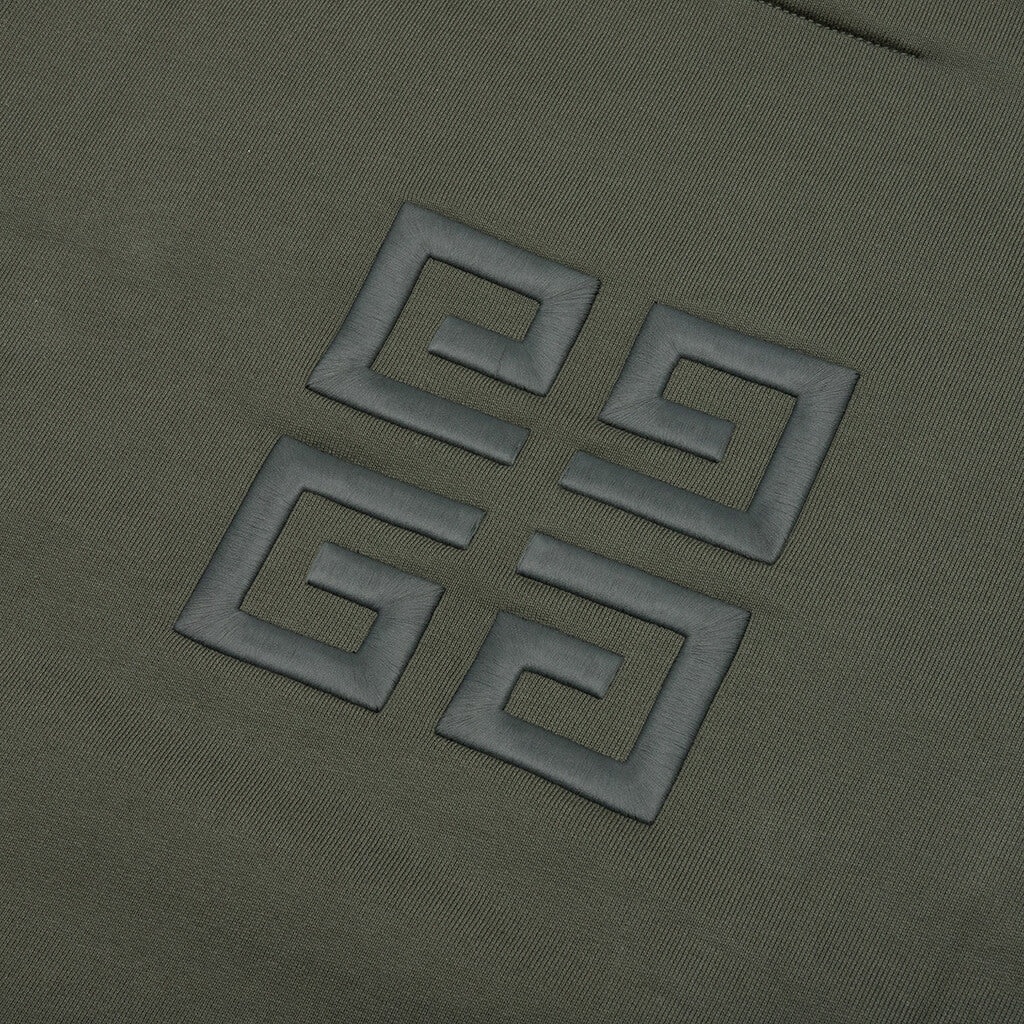 CLASSIC FIT HOODIE - GREYISH GREEN - 4