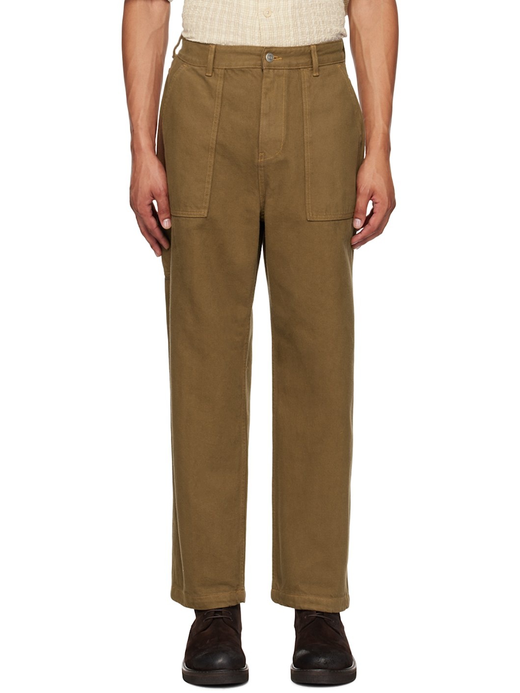 Brown Cargo Jeans - 1