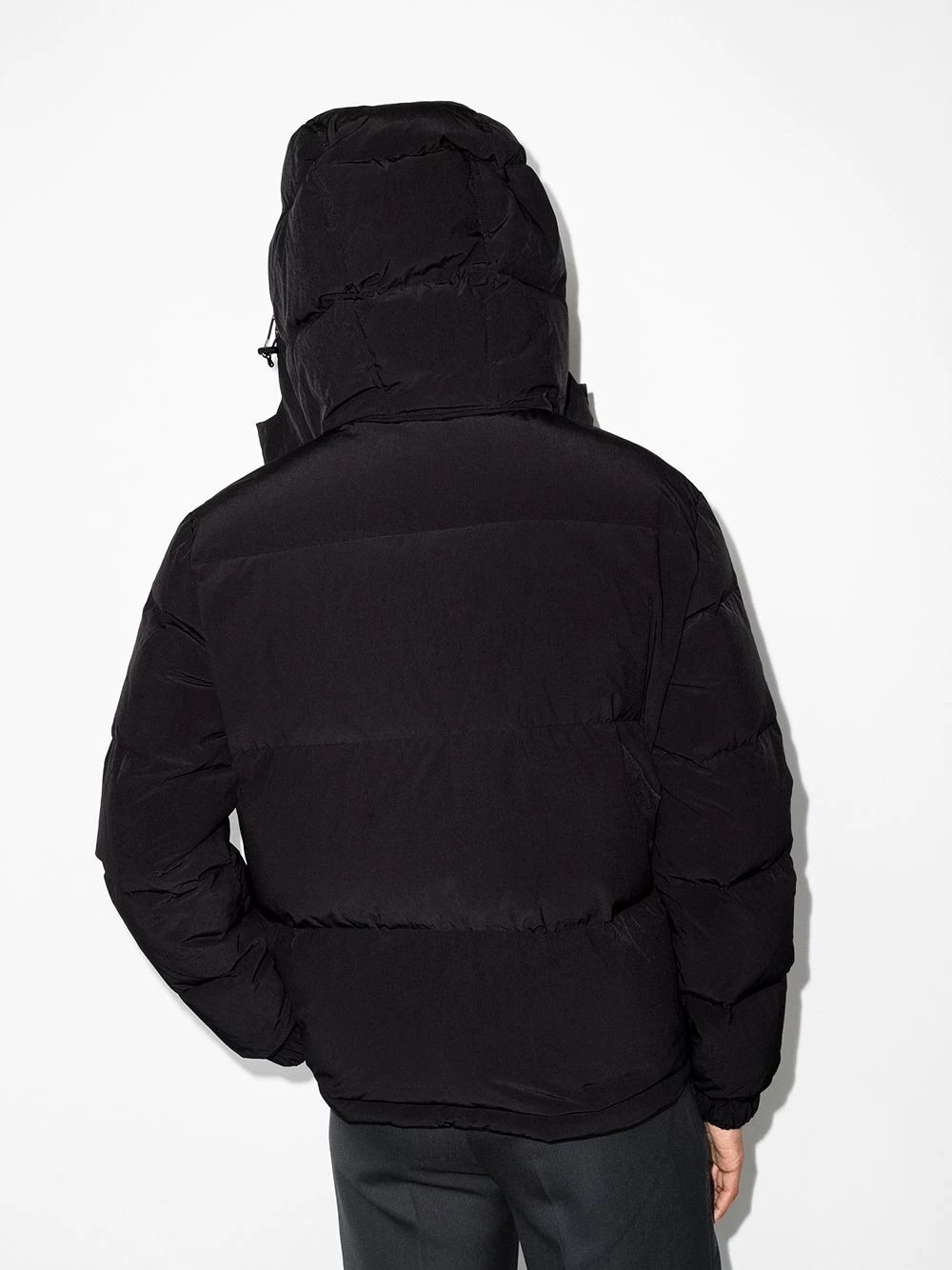 logo-patch puffer coat - 3