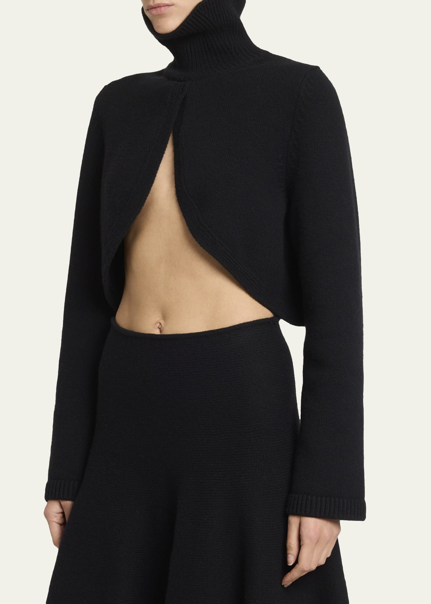 Cashmere-Blend Knit Cutout Sweater - 4