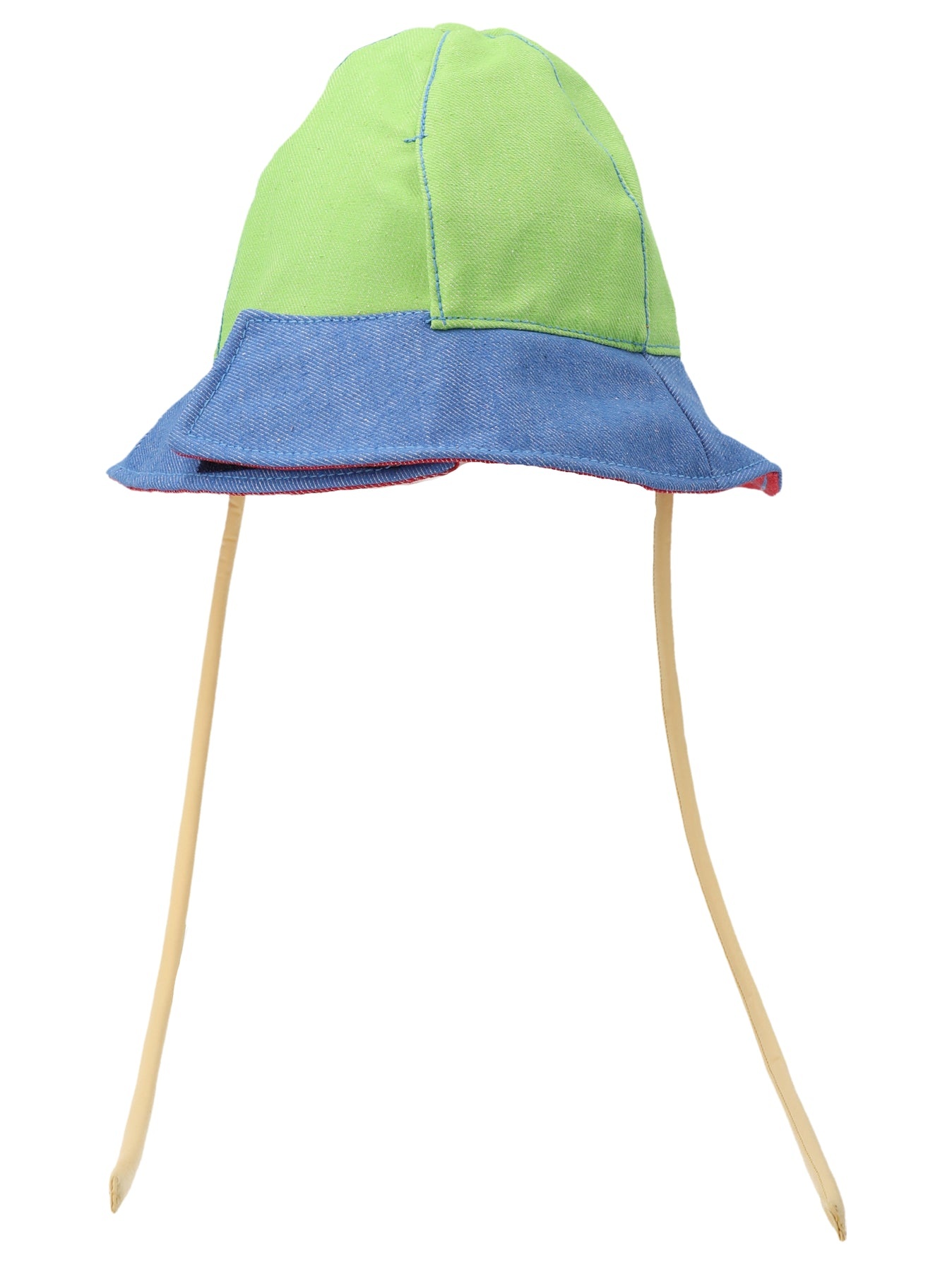Multicolor denim bucket hat - 1