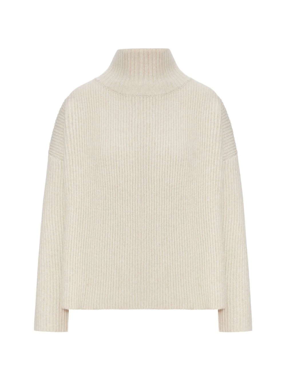 ribbed-knit high-neck sweater - 1