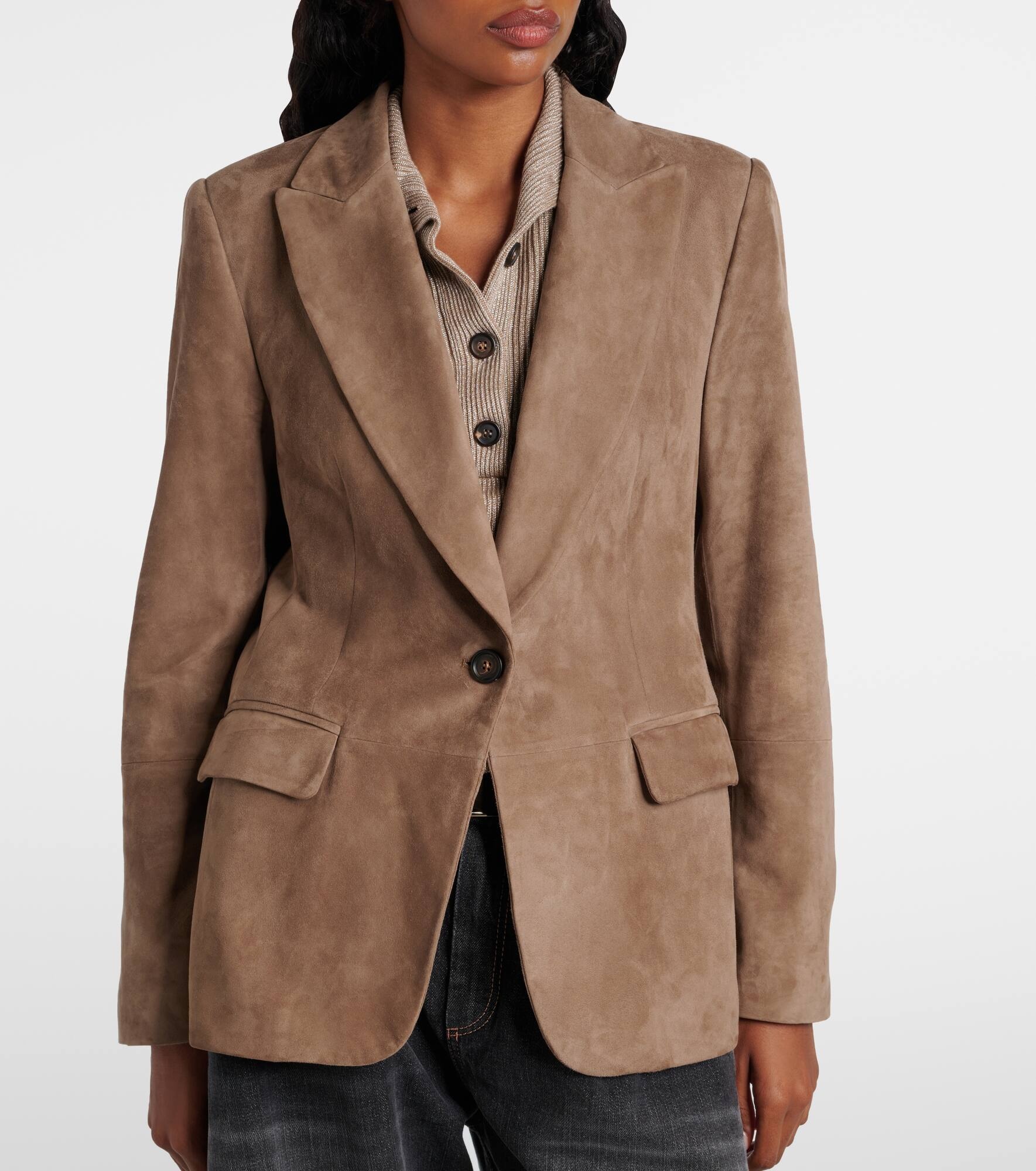 Suede blazer - 6
