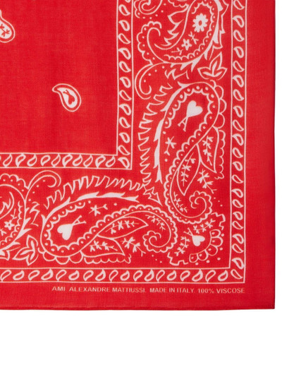 AMI Paris paisley logo-printed bandana outlook